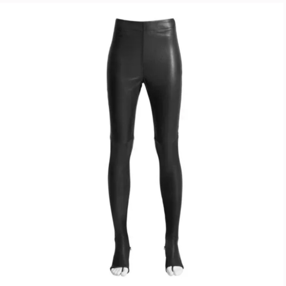 Maison Martin Margiela x H&M Genuine Leather Stretch Leggings Size 36